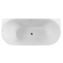 Акриловая ванна BELBAGNO BB412-1700-800-MATT, пристенная, белая матовая