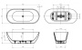 Акриловая ванна BELBAGNO UNO BB701-1600-730-K