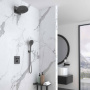 Душевой комплект Inspire VSFW-3I21MT1GM встраиваемый, термостат, двухрежимный, вороненая сталь