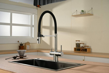 Смеситель для кухни Vincea VKF-120CH, хром