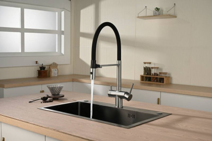 Смеситель для кухни Vincea VKF-120CH, хром
