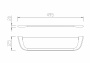 Полка стеклянная ABBER Nord AA1555 хром