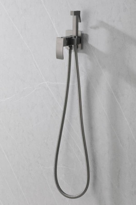 Смеситель ABBER Wasserfall AF8625NG с гигиеническим душем, никель