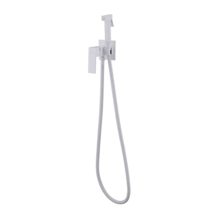 Смеситель ABBER Daheim AF8226W с гигиеническим душем,белый матовый