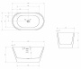 Акриловая ванна ABBER AB9203-1.3 белая