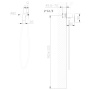 Смеситель ABBER Weiss Insel AF8025 с гигиеническим душем, хром