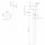 Смеситель ABBER Daheim AF8225B с гигиеническим душем, черный матовый