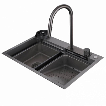 Кухонная мойка ABBER Wasser Kreis AF2194NG никель