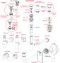 Сифон для умывальника DN32 DESIGN, NICKEL-мат