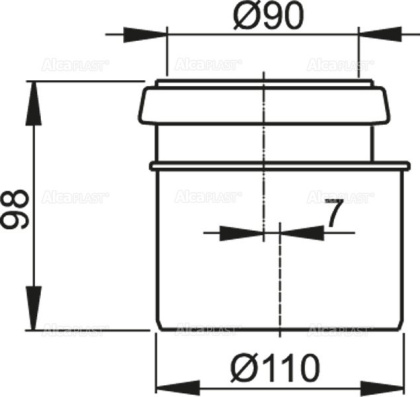 Соединитель комплект для DN90/110