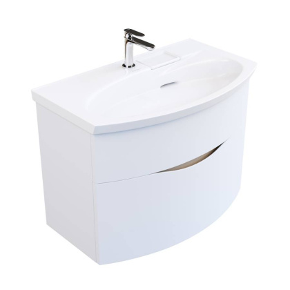 Тумба RIVA 80 см, белая матовая RV.80\WHT.M
