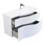 Тумба RIVA 100 см правая, белая матовая RV.100Rh\WHT.M
