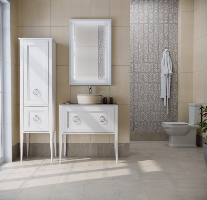 Зеркало PLAZA Classic 65, белое матовое PL.C.mi.65\WHT