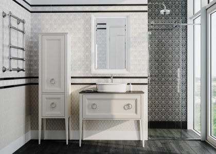 Зеркало PLAZA Classic 65, белое матовое PL.C.mi.65\WHT