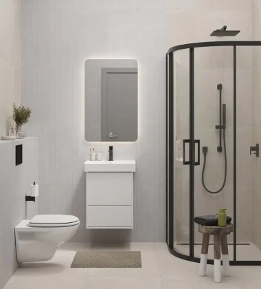Тумба подвесная  PRO.50.2\WHT Kerama Marazzi PRO белая матовая (ШВГ 45х55х39,4) 2 ящика
