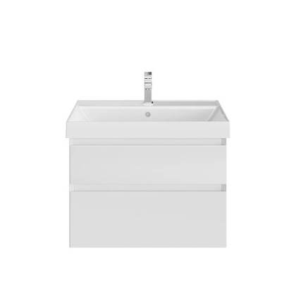 CUB.70.2/WHT.M Тумба CUBO подвесная с ящиками 70, белая матовая CUB.70.2\WHT.M
