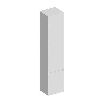 Пенал CUBO подвесной левый 165, белый матовы