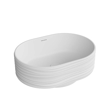 Раковина ARTBASIN Sabbia накладная 50, белая матовая SA.wb.50\WHT.M
