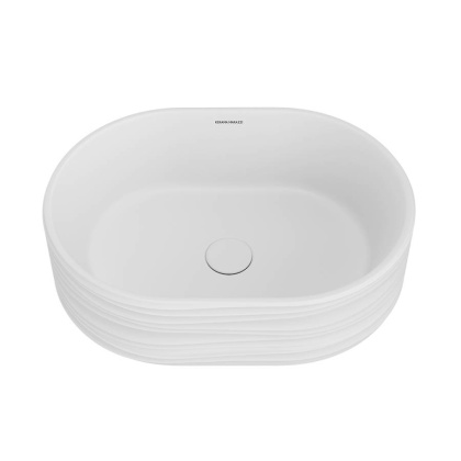 Раковина ARTBASIN Sabbia накладная 50, белая матовая SA.wb.50\WHT.M