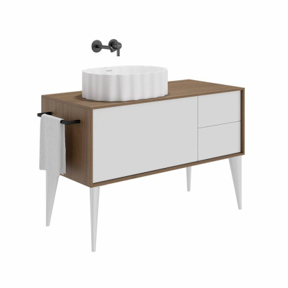 Раковина ARTBASIN Conchiglia накладная 50, белая матовая CC.wb.50\WHT.M