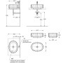 Раковина ARTBASIN Conchiglia накладная 50, белая матовая CC.wb.50\WHT.M
