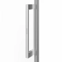 Душевая дверь CRISTALLO, раздвижная с функцией soft close, 120х210, брашированный никель