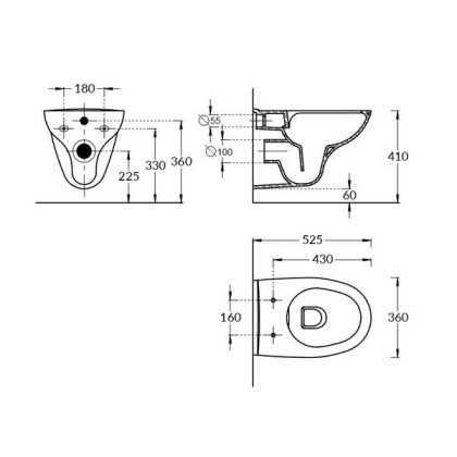 Сиденье для унитаза XPRO без микролифта, белый Xpro.R.seat.02\WHT