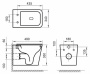 Унитаз подвесной безободковый BelBagno ARDENTE-R BB520CHR