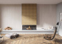 Комплект (Ступень CW03 (33x120) непол. (прямоугол. бортик) без насечек + Подступенок (14,5x120))
