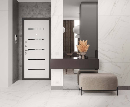Керамогранит К12_2 Metropolis blanco белый (60смх60смх9,5мм) (4шт_1,44м2) матовый, м2