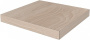 Ступень угловая клееная левая Про Вуд бежевый светлый 33x33x0,9