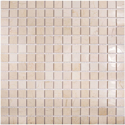 Мозаика натуральный мрамор CREMA MARFIL POLISHED 20х20, Classic