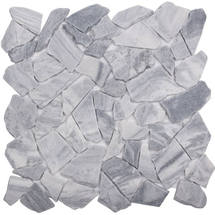Мозаика натуральный мрамор SPLIT GREY MATT, Broken