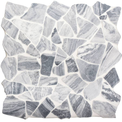 Мозаика натуральный мрамор SPLIT GREY MATT, Broken