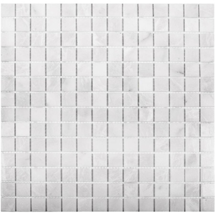 Мозаика натуральный мрамор WHITE POLISHED 20х20, Classic