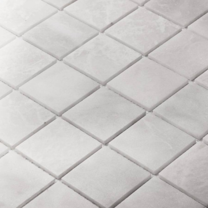 Мозаика натуральный мрамор WHITE POLISHED 48х48, Classic