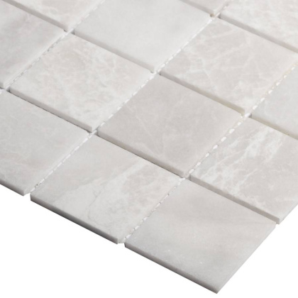 Мозаика натуральный мрамор WHITE POLISHED 48х48, Classic