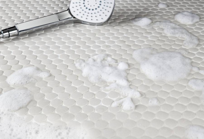Противоскользящая мозаика Penny Round White Antislip, Non-Slip