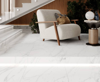 Calacatta Bianco PRO Керамогранит белый 80х80 матовый R10GR