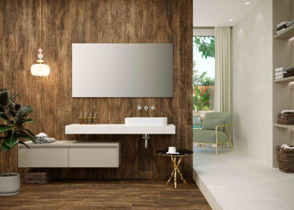 Керамогранит New Wood темно-бежевый 19,8х119,8