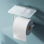 Держатель для туалетной бумаги X-Joy с полкой, 10,5х14х11,2 см, хром, A85A341500