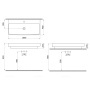Раковина Scala Arch накл., 1000*480, 1 отв. смес., черный  1079-005-0126, шт